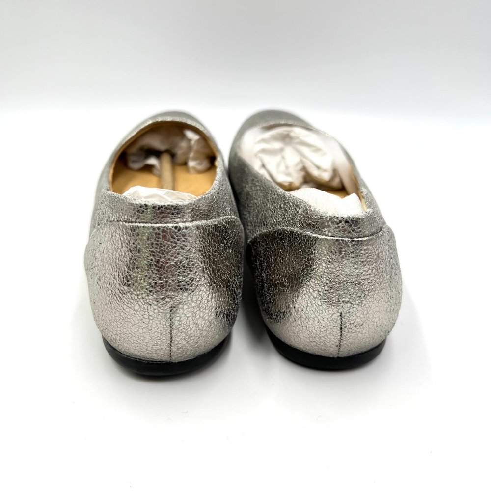 Softwalk Size 9 Sonoma Platinum Silver Leather Comfort Ballet Flats Shoes 9M New - Picture 7 of 14